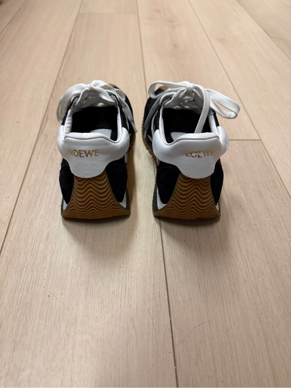 Loewe Black & White Ballet Runner with Gum Sole - Picture 4 of 5